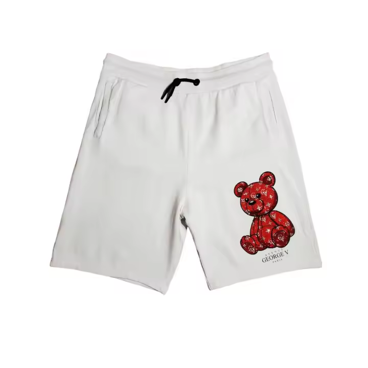 GEORGE-V .Pantalon Corto Hombre GV-2233 White/Red. - 1
