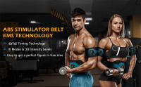 Cinturón De Tonificación Abdominal EMS Estimulador Muscular Reductor De Cintura Máquina De Masaje Para Abdomen Y Piernas Ajuste Multi-tamaños Recargable Con Pantalla LCD - details 0
