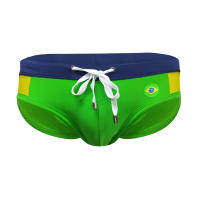 Bragas De Natación Para Hombre Briefs De Playa Deporte Acuático Estilo Sexy Con Palabras De La Bandera Y Copa Word Cup Material Poliéster Y Spandex - details 29