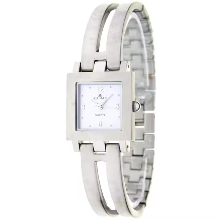 Blumar Bl-09367  Reloj Para Para Mujer Color Plateado - 1