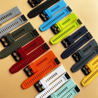 Correa De Reloj De Silicona QuickFit 22mm 26mm Para Garmin Descent Mk2 Mk2i Mk3i/G1/Enduro 2/Epix Gen 2 Fenix 7 6 5X plus Hebilla De Acero Original - details 3
