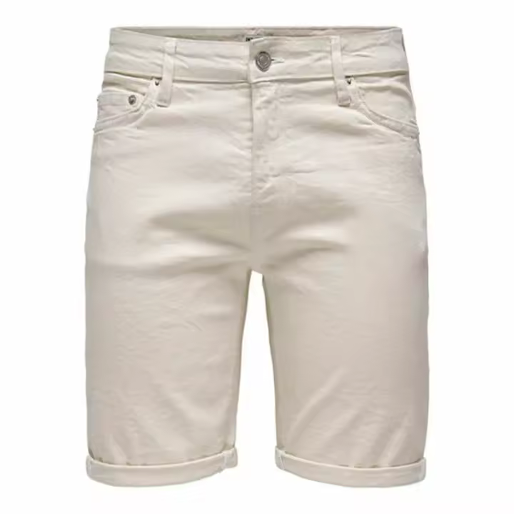 Pantalones Cortos de Hombre Only & Sons Onsply 9296 Ecru Beige - 1