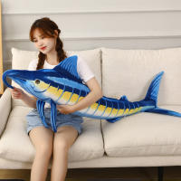 Muñeco De Peluche De Tuna Azul De 140 Cm Simulación Realista Almohada Larga De Pescado Marítimo Juguete Suave Para Decoración Creativa - details 12