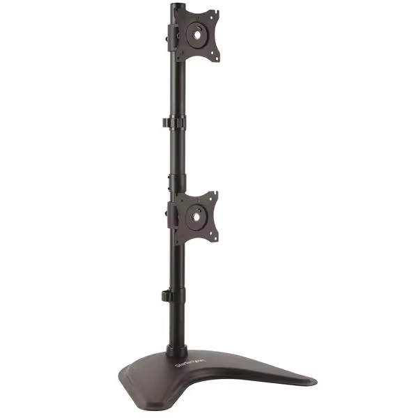 StarTech.com Soporte Vertical de Acero de Servicio Pesado para dos Monitores - Base Ajustable VESA p - 1