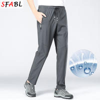 Pantalones De Deporte Al Aire Libre Para Hombres 5XL Con Bolsillos Cierre De Cremallera Secado Rápido Talla Media Estilo Casual Color Negro Azul Oscuro Verde - details 14
