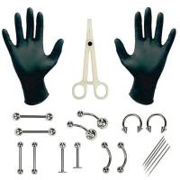Kit De Herramientas Profesionales Para Tatuajes Y Piercings Desechable 316 Acero Inoxidable Para Nariz Pupila Labio Ombligo Y Oídos - details 4