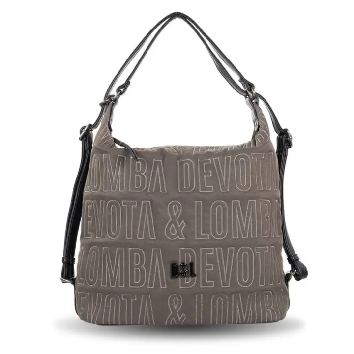 Devota & Lomba Bolso/ Mochila de Mujer - Cierre de Cremallera - Colección Border - Bolsillo Exterior Trasero - Ref 241470 - 32 x 32 x 12 Cm - Nueva Colección 24 - - 1