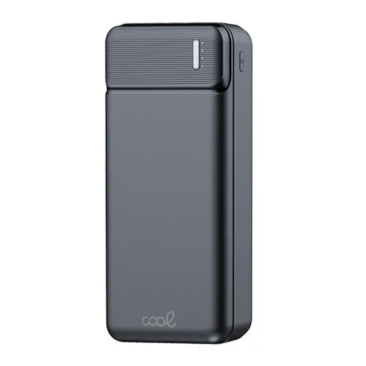 COOL Batería externa universal Power Bank portátil 20.000 mAh ⋆ Doble puerto USB ⋆ Salida 2A ⋆ Color negro ⋆ Carga simultánea de dispositivos ⋆ Alta capacidad para múltiples cargas ⋆ Diseño elegante y resistente ⋆ Compatible con la mayoría de móviles - 1