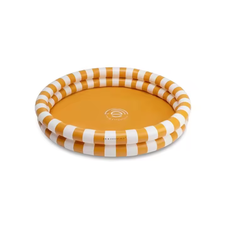 Swim Essentials Piscina Hinchable Rayas Amarillas 100 cm - 1