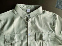 Camisa De Hombre Para Primavera/Verano Con Varios Bolsillos Traje De Trabajo Slim Fit Casual Cuello En Pointe Con Botones - details 10
