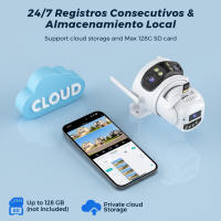 Cámara PTZ IP BESDER 15MP Wifi Ángulo Amplio De 180° Exterior Seguridad 9MP Protección Onvif RTSP O-Kam pro Vigilancia Automática - details 16