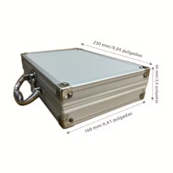 Alta Calidad Aluminio Suitcase Partes De Baño Organizador De Juguete Garage Almacenamiento Portátil Caja Metálica Con Cerradura Sin Esponja - 1