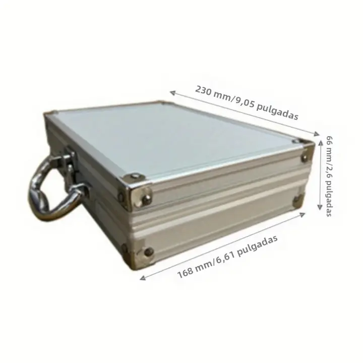 Alta Calidad Aluminio Suitcase Partes De Baño Organizador De Juguete Garage Almacenamiento Portátil Caja Metálica Con Cerradura Sin Esponja - 1