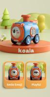 Pequeño Tren Inertia Press Con Silbato Juguete Interactivo Para Padres Y Niños Coche De Dibujos Animados Resistente Al Impacto Para Bebés - details 19