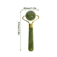 Masajeador De Jade Natural Rodillo De Bola Redonda Para Cuidado De La Piel Facial Lifting Eliminador De Arrugas Massajeador De Ojos - details 5
