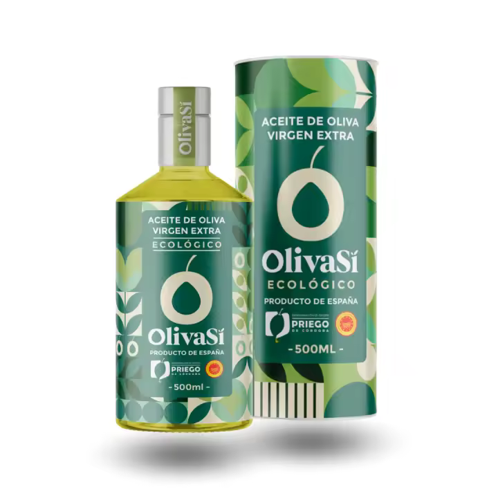 "OLIVA SÍ Ecológico Edition - Aceite de Oliva Virgen Extra 500ml con D.O.P. Priego de Córdoba - Calidad Gourmet y Sabor Exclusivo" - 1