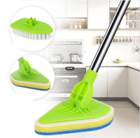 Cepillo Multifuncional De Limpieza Para Baño Y Cocina Con Pincel De Esponja Y Telescopio Triangular Herramienta De Limpieza Ecológica De Nylon - details 3