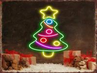 Cartel De Navidad Neón En Metal Para Decoración De Pared Ideal Para Sala De Estar Dormitorio De Niños Café Fiesta Club - details 5