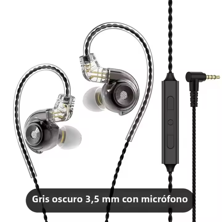 Auriculares De In-ear Conch HiFi Dinámicos Con Micrófono Y Reducción De Ruido Cable USB C Y 3.5MM Alta Performance Para HiFi Monitor Headset - 1