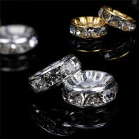 100pcs De 5/7/10mm Discos Redondos De Cristal Con Rhinestone De Acero Inoxidable 316 Para La Fabricación De Joyas Pulsera DIY - details 3
