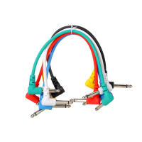 6PCS Cable De Enlace De Efectos De Guitarra Eléctrica Pedal 1/4 Angulo Derecho Bajo Ruido Shielded Audio Cable Accesorios Para Guitarra - details 12