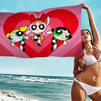Toalla De Baño P-Power Puff-Girls Para Niñas Toalla De Playa Personalizada Toalla De Piscina Regalo De Vacaciones Toalla De Picnic Toalla De Fiesta Tamaño 30x60 Cm 50x100 Cm Absorbente Y Secado Rápido Poliéster/Celulosa De Paja - details 3