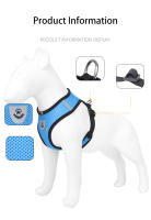 Arnés De Malla Para Perros Pequeños Y Puppies Transpirable Con Reflejos Correa Anti-R Rompible Ajustable Ropa De Pecho Para Mascotas - details 3