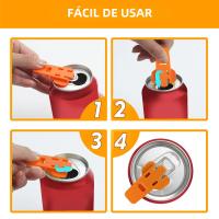 Abrepuertas Portátil Y Reutilizable Fácil Para Botellas Y Lata De Coca Cola Herramientas De Camping Suministros De Cocina - details 6