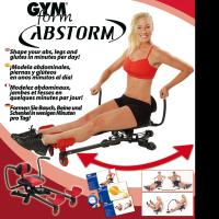 GYMFORM  AB Storm, Maquina completa para abdominales y oblicuos, Glúteos y Piernas, Con Niveles de resistencia, Quema grasas con solo 10 minutos por día, Incluye guía de ejercicios - details 0
