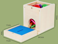 Juguete Montessori De Madera 6-en-1 Kit De Juego Con Caja De Objetos Permanentes Caja De Monedas Juego De Arado De Zanahoria Y Sorteo De Formas - details 12
