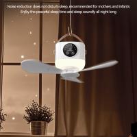 Lámpara de ventilador colgante USB para acampar al aire libre, coche y dormitorio, ajuste de 4 velocidades y opción de temporizador, múltiples funciones （23.5*8.3cm） - details 0