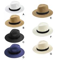 Sombrero De Paja Transpirable Para Hombres Y Mujeres Protección Solar Y UV Moda Y Protección Casual Unisex Polyester - details 11