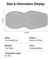 Calienta Asiento De Coche Universal 12V Funda De Almohadilla Calefacción Rápida Para Invierno Funda Caliente Para Asiento De Coche - details 11