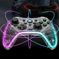 Controlador de juego Bluetooth, Joystick inalámbrico, giroscopio de 6 ejes, controlador inalámbrico RGB para IOS, Android, PC, PS3, PS4 - details 18