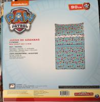 Paw Patrol Juego de Sábanas Patrulla Canina, 3 Piezas, 100% Microfibra, Azul y Rosa, para Cama 90 cm - details 3