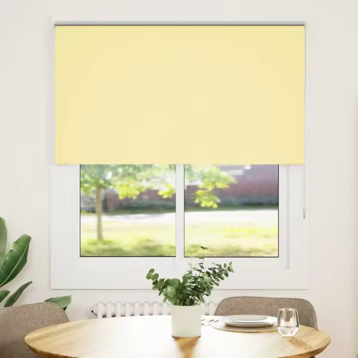 cm Estor Enrollable Opaco Amarillo 125x175 cm Tela Ancho 121,6cm - 1