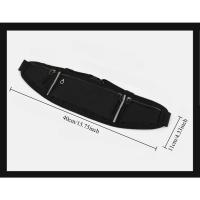Bolsa De Cintura Deportiva Profesional Para Correr Cinturón De Móvil Hombre Mujer Bolsa Oculta Para Gimnasio Material De Tela De Lino - details 2
