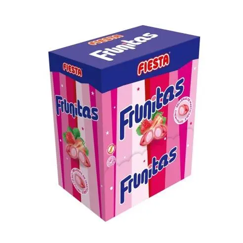 Caramelos de Fresa Frunitas Fiesta 270 Unidades Sin Gluten Sin Lactosa Apto Veganos - 1