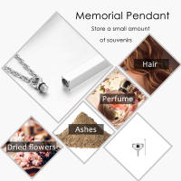 Collar De Memoria Para Hombres Y Mujeres Joyería De Cremación Con Pendentivo De Barra En Acero Inoxidable Para Restos De Animales Pequeños - details 5