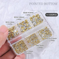 Juego De Uñas Con Decoración Japonesa Transparente Accesorios Para Uñas DIY Mixed Size Bottom Drill Para Decoración De Uñas - details 3