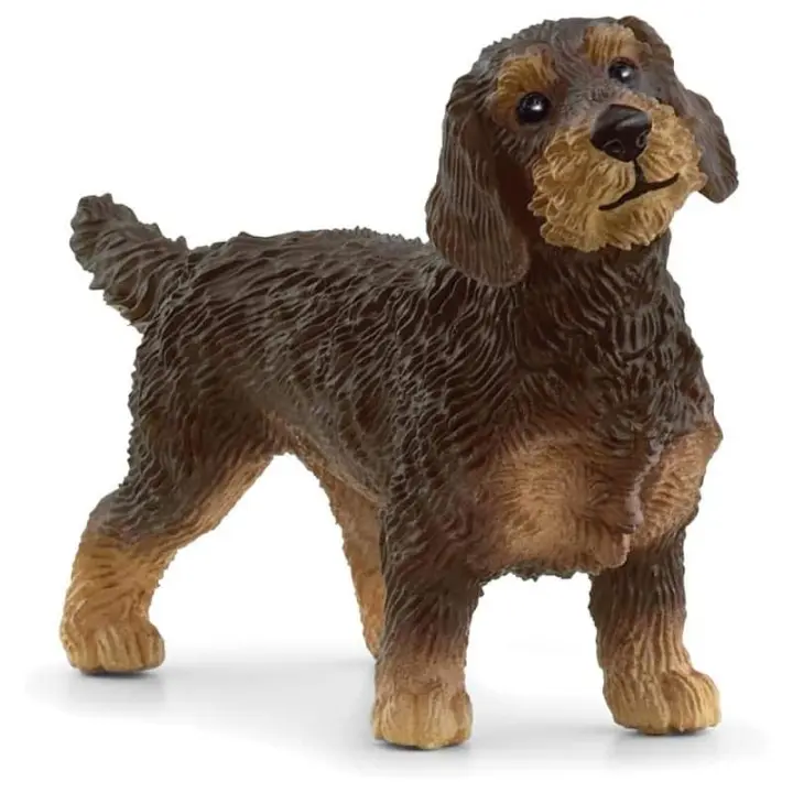 Figura de perro Teckel de pelo duro para coleccionar de Schleich 13972 - 1