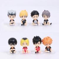 Figuras De Acción Anime Haikyuu 8pcs/set Q Ver. Hinata Shoyo Sugawara Koushi Oikawa Tooru Juguetes De Deportes Para Coleccionistas Unisex - details 2
