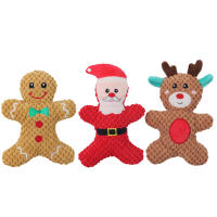 Juguete De Peluche Para Perros Navidad Squeak Santa Elk Gingerbread Donut Juguete Educativo Para Masticar Y Limpiar Los Dientes De Mascotas - details 3
