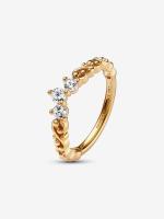 Pandora - Anillo de tiara con Espiral real - Baño de Oro de 14 K - details 1
