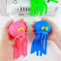 Octopus De Agua Squeezable Juguete De Alivio Del Estrés Para Baño Y Piscina Decoración De Verano Juguete De Silicona Unisex - details 6