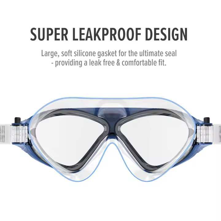 Zenyth Popular Gafas de Natation antivaho with Montura Grande, antivaho y anti-UV, comodas Gafas de Natation para adultos con Montura Grande, transparentes - 1
