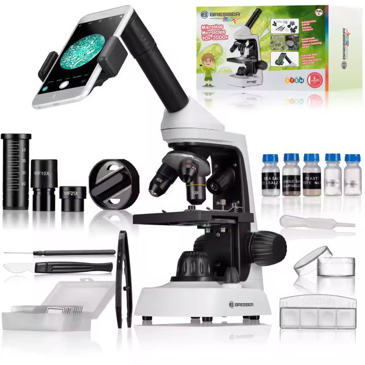 Microscopio BRESSER JUNIOR con aumento 40x-2000x - 1