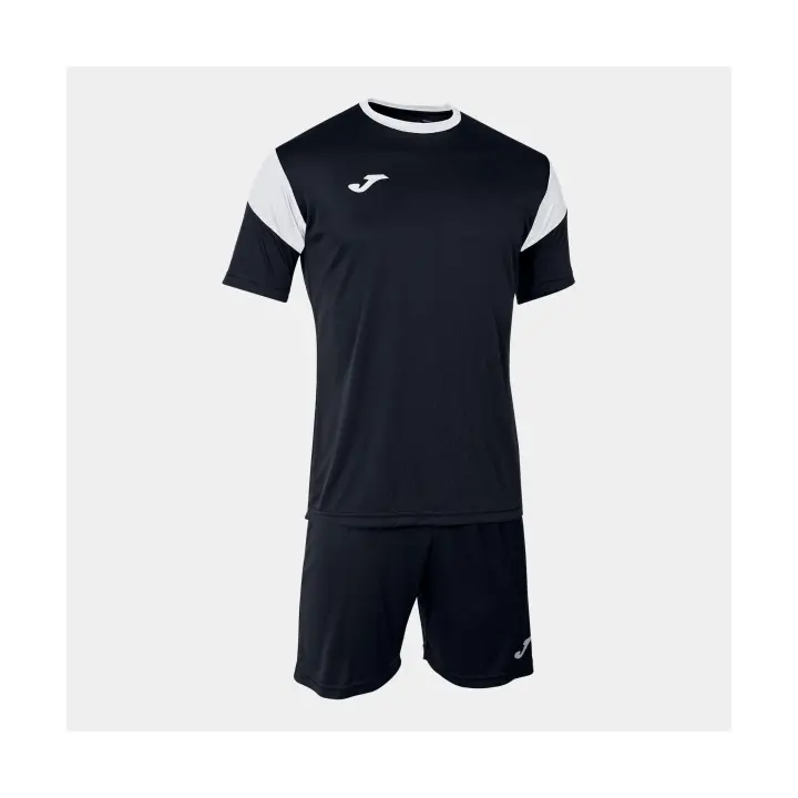 Joma Conjunto Phoenix Negro Blanco - Camiseta Manga Corta - Short Elástico - 1