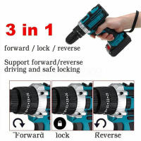 32N.m Alto Par Taladro Inalámbrico 21V 1350 RPM Doble Batería Larga Duración Diseño Ergonómico Juego de Herramientas Eléctricas para Bricolaje en Casa (con 24 Accesorios) Destornillador Eléctrico Multifuncional - details 0
