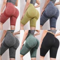 Shorts De Yoga Elásticos Para Mujer Cintura Alta Control De Abdomen Ruched Booty Pantalones Sin Costuras Levantamiento De Glúteos Gimnasio Ejercicio Compresión - details 3